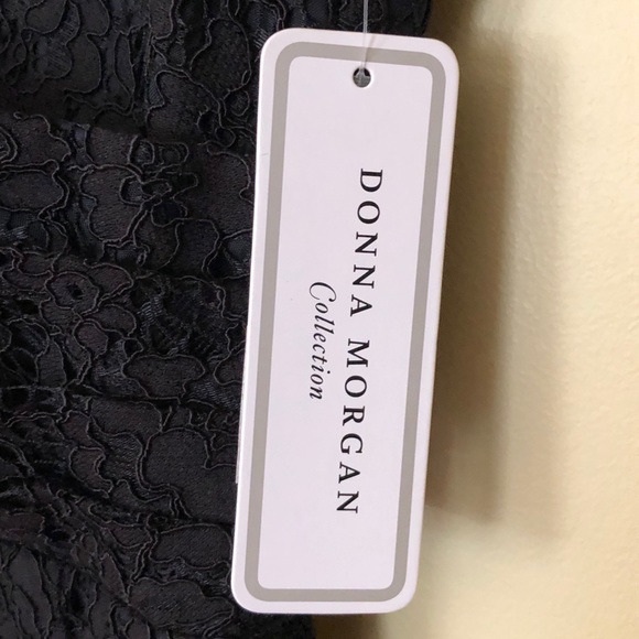Donna Morgan Black Lace Dress Size 2 Maxi - Picture 3 of 5